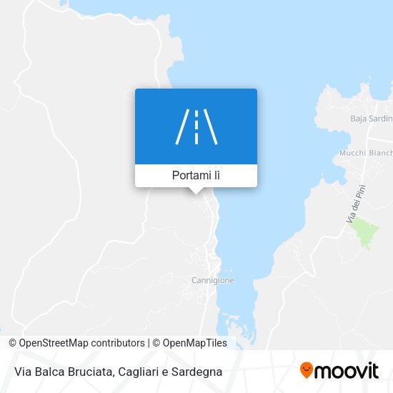 Mappa Via Balca Bruciata