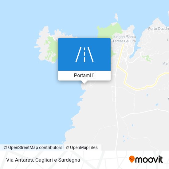 Mappa Via Antares