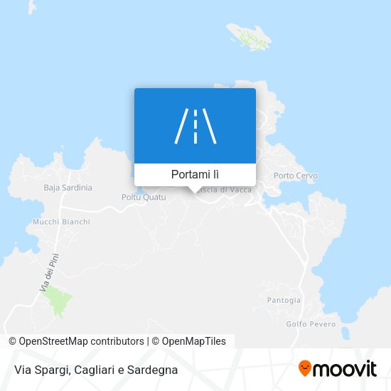 Mappa Via Spargi