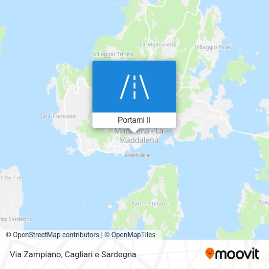Mappa Via Zampiano