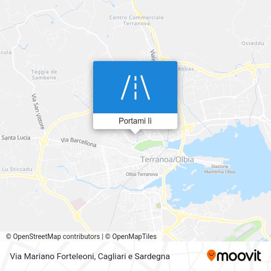 Mappa Via Mariano Forteleoni