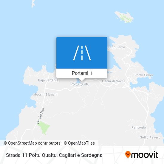 Mappa Strada 11 Poltu Qualtu