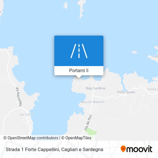 Mappa Strada 1 Forte Cappellini