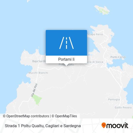 Mappa Strada 1 Poltu Qualtu