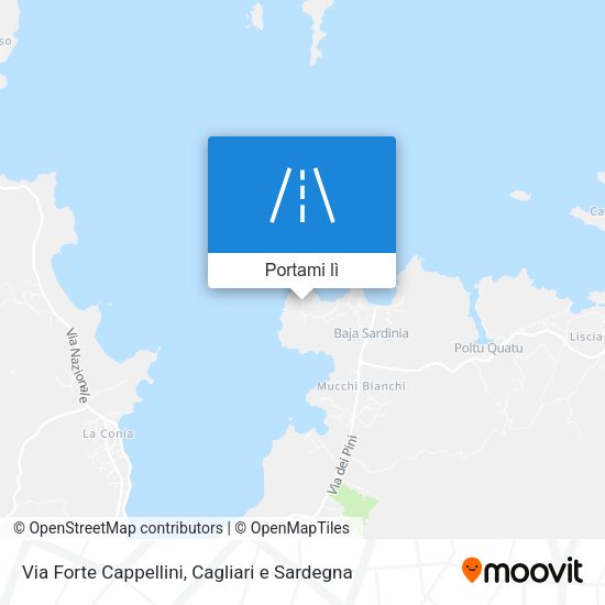 Mappa Via Forte Cappellini