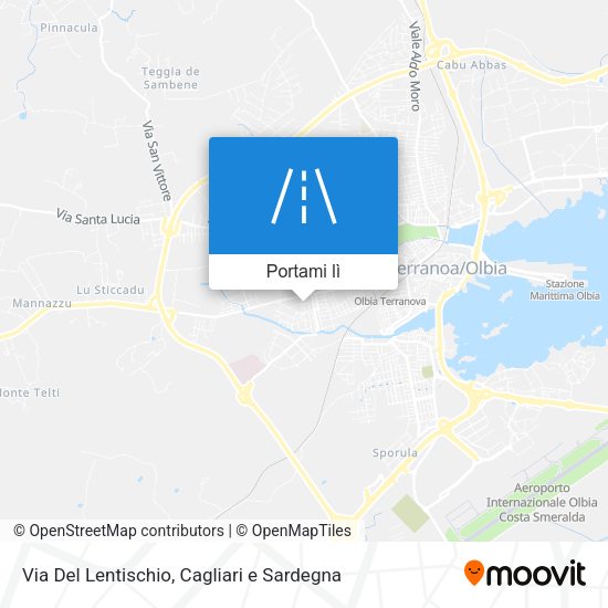 Mappa Via Del Lentischio