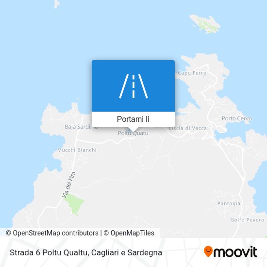 Mappa Strada 6 Poltu Qualtu