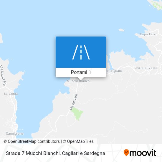 Mappa Strada 7 Mucchi Bianchi
