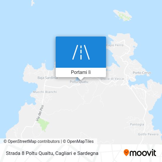 Mappa Strada 8 Poltu Qualtu