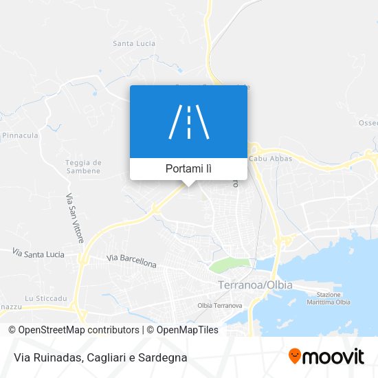 Mappa Via Ruinadas