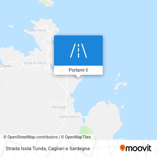 Mappa Strada Isola Tunda