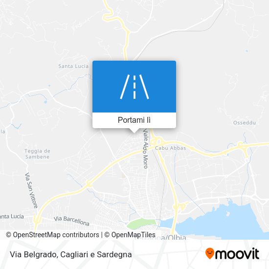 Mappa Via Belgrado