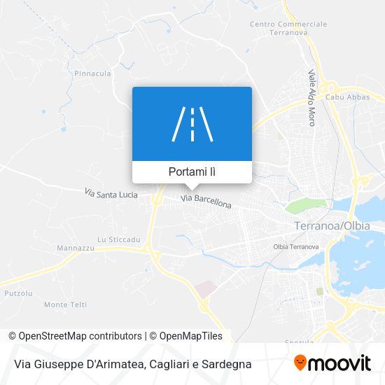 Mappa Via Giuseppe D'Arimatea