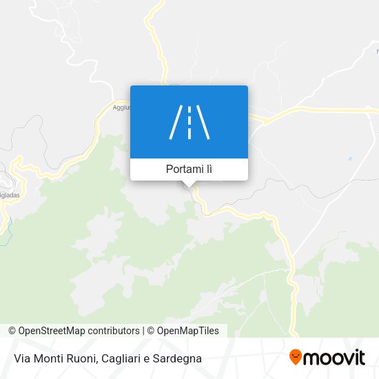 Mappa Via Monti Ruoni