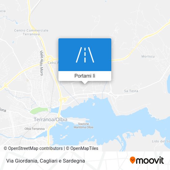 Mappa Via Giordania
