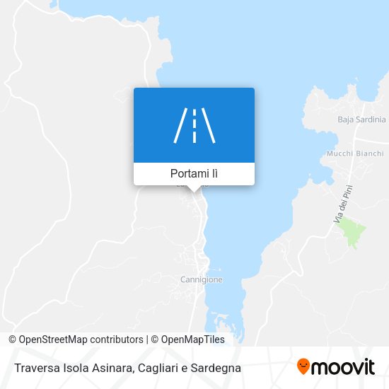 Mappa Traversa Isola Asinara