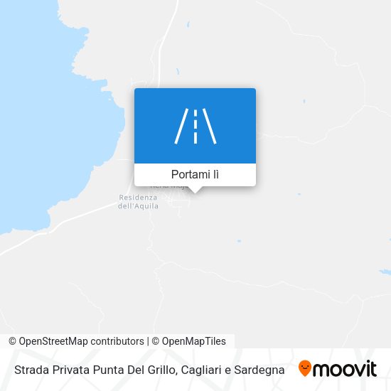 Mappa Strada Privata Punta Del Grillo