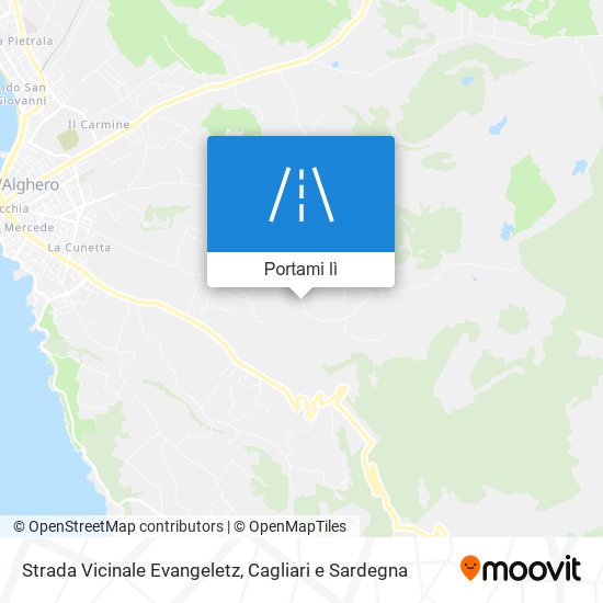 Mappa Strada Vicinale Evangeletz
