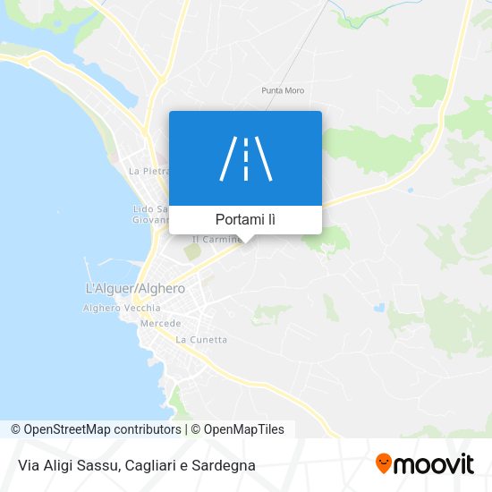 Mappa Via Aligi Sassu