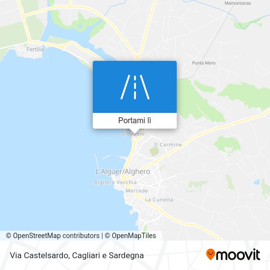 Mappa Via Castelsardo