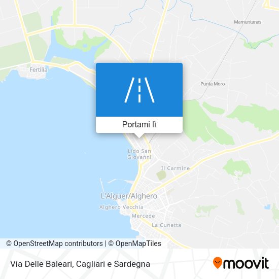 Mappa Via Delle Baleari