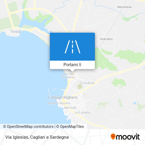 Mappa Via Iglesias