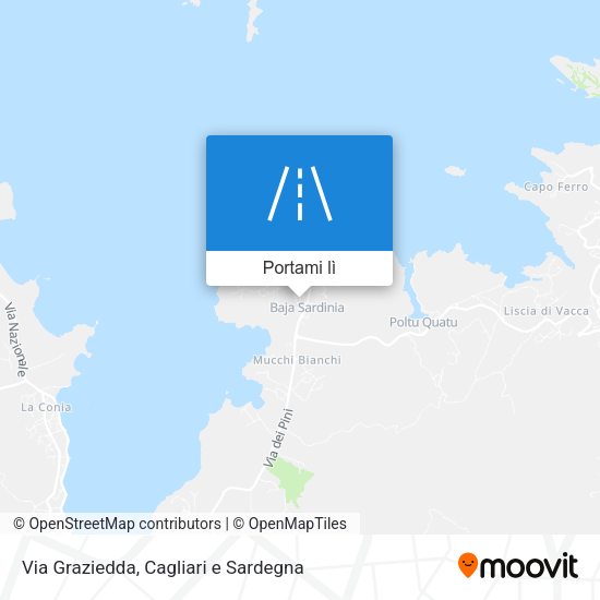 Mappa Via Graziedda