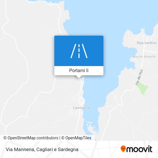 Mappa Via Mannena