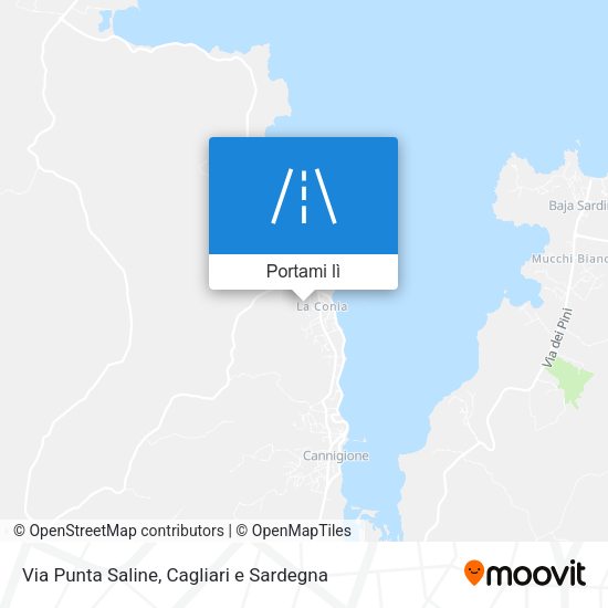 Mappa Via Punta Saline