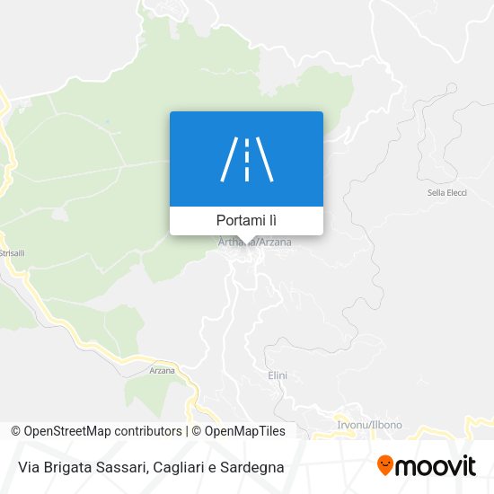 Mappa Via Brigata Sassari