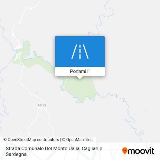 Mappa Strada Comunale Del Monte Ualla