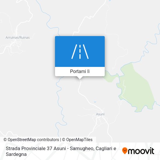 Mappa Strada Provinciale 37 Asuni - Samugheo