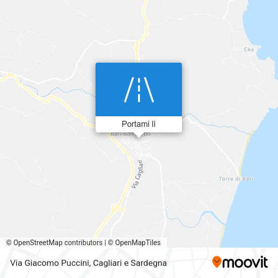 Mappa Via Giacomo Puccini