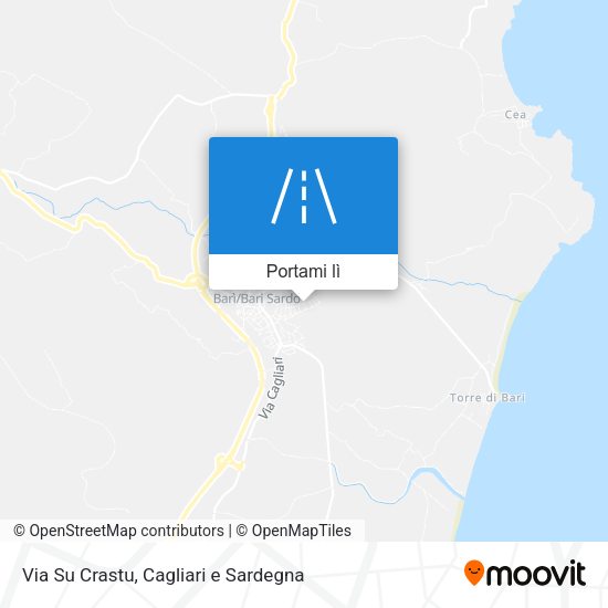 Mappa Via Su Crastu