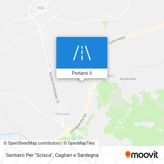 Mappa Sentiero Per "Scisca"