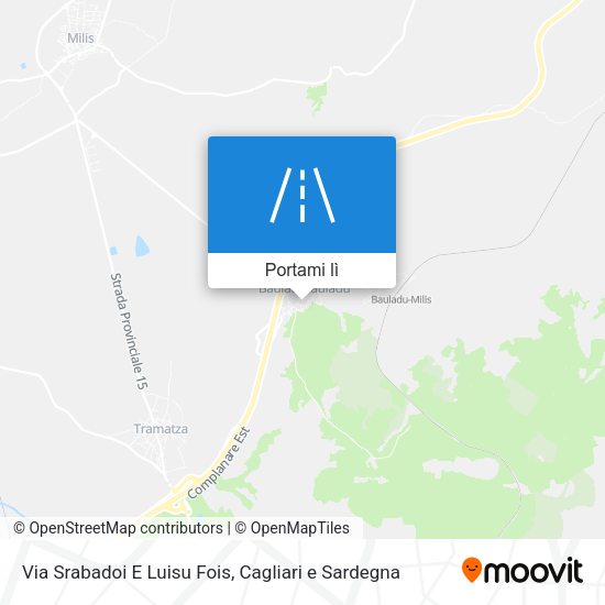 Mappa Via Srabadoi E Luisu Fois