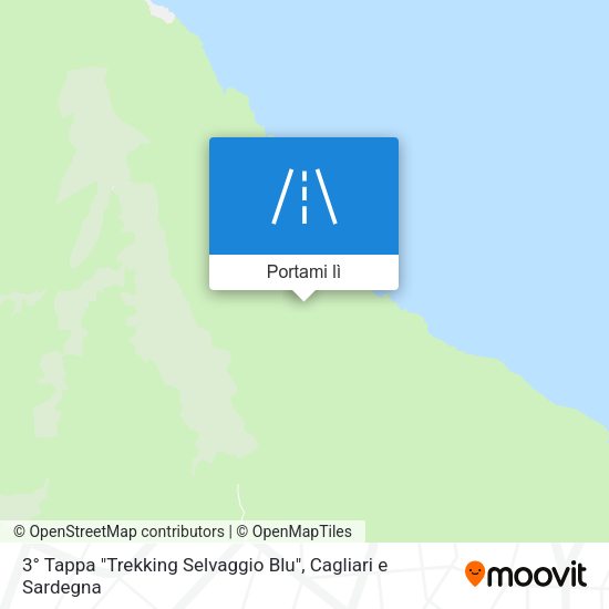 Mappa 3° Tappa "Trekking Selvaggio Blu"