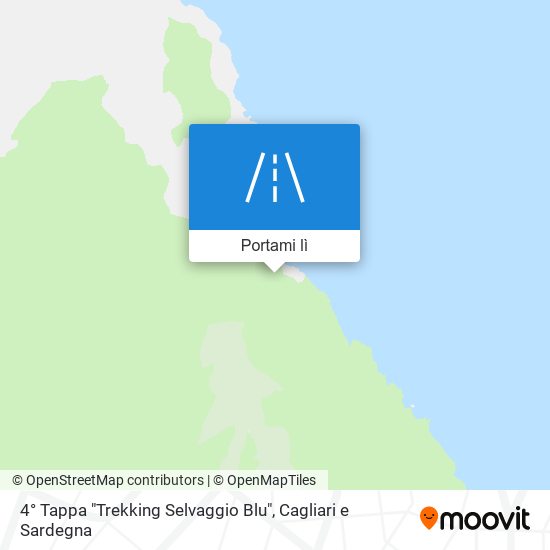 Mappa 4° Tappa "Trekking Selvaggio Blu"