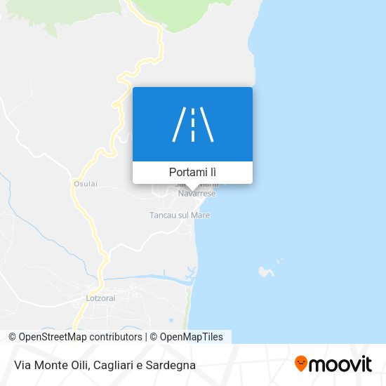 Mappa Via Monte Oili