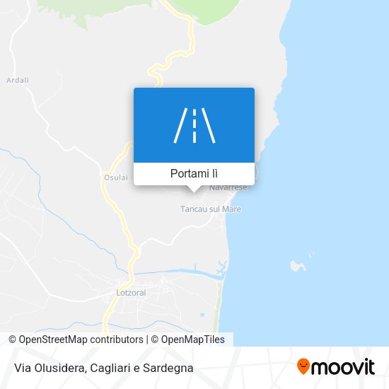 Mappa Via Olusidera