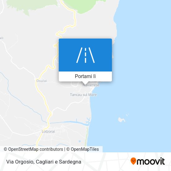 Mappa Via Orgosio