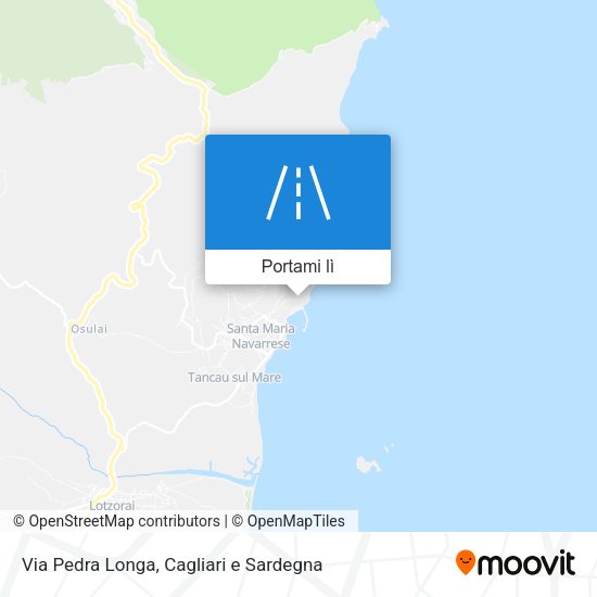 Mappa Via Pedra Longa