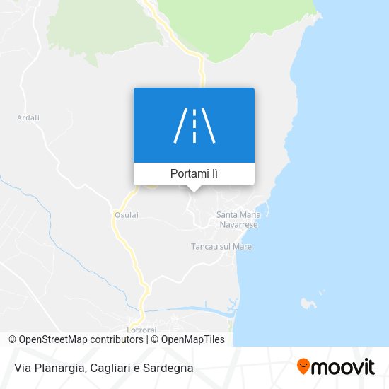 Mappa Via Planargia