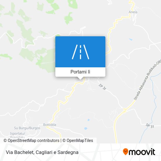 Mappa Via Bachelet