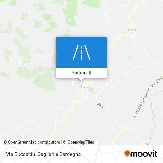Mappa Via Buccaidu