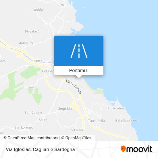 Mappa Via Iglesias