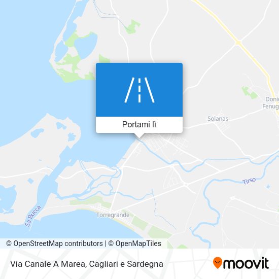 Mappa Via Canale A Marea