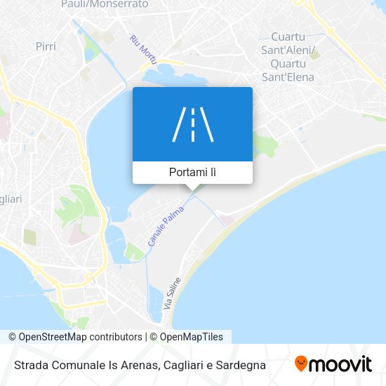 Mappa Strada Comunale Is Arenas