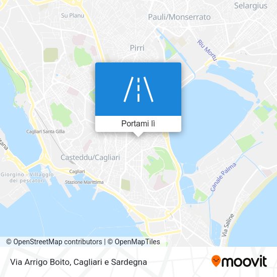 Mappa Via Arrigo Boito