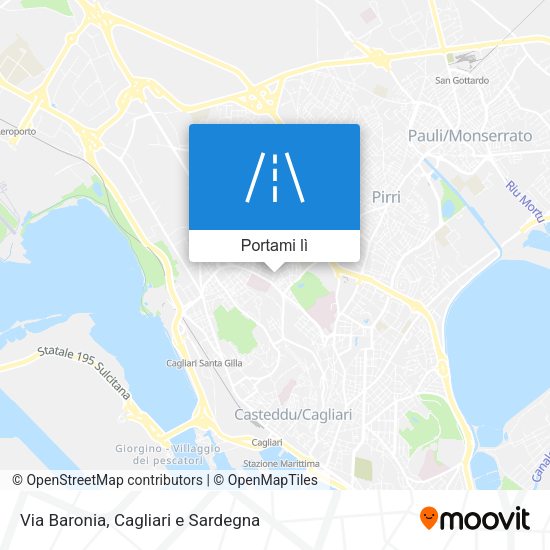 Mappa Via Baronia